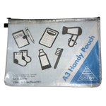 COLBY HANDY POUCH PENCIL CASE ZIP CLOSURE A3 BLACK