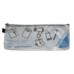 COLBY HANDY POUCH PENCIL CASE ZIP CLOSURE 135 X 330MM BLACK