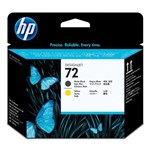 HP C9384A 72 PRINT HEAD MATT BLACK AND YELLOW