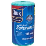 CHUX SUPERWIPES REGULAR 65 METRE ROLL BLUE 7000248   