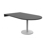 RAPIDLINE DEND TABLE TOP AND ESTILO BASE 1800 X 1000 X 745MM BLACKWHITE