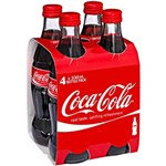 COCACOLA 330ML GLASS BOTTLE 4PK COKE