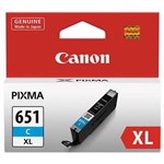 CANON CLI651XL INK CARTRIDGE HIGH YIELD CYAN