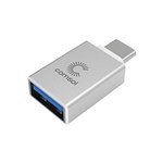 COMSOL USBC MALE TO USBA 30 FEMALE ADAPTER SILVER