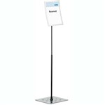 DURABLE DURAVIEW FLOOR STAND A4 SILVER