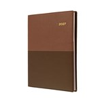 COLLINS VANESSA 145V90 DIARY DAY TO PAGE A4 TAN