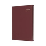 COLLINS BELMONT DESK 187V78 DIARY DAY TO PAGE VIEW A5 BURGUNDY