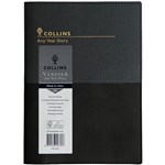 COLLINS VANESSA A5W2U99 ANY YEAR DIARY A5 WEEK TO VIEW 2TONE BLACK