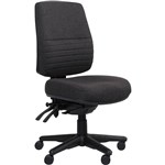 ERGOSELECT SPARK POSTURESOFT ERGONOMIC CHAIR HIGH BACK WITHOUT ARMS NYLON BASE EBONY
