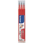 PILOT BLSFR7 FRIXION ERASABLE ROLLERBALL GEL REFILL MEDIUM 07MM RED PACK 3