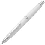 PILOT CAPLESS BLACK ACCENT FOUNTAIN PEN WHITE BARREL EXTRA FINE NIB BLACK INK