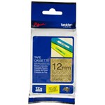 BROTHER TZEMPGG31 LABELLING TAPE 12MM BLACK ON GOLD GEOMETRIC