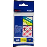 BROTHER TZEMPRG31 LABELLING TAPE 12MM BLACK ON RED GINGHAM