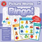 LEARNING CAN BE FUN BINGO CARDS PICTURE WORDS