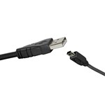 LEAD USB20480 PLUG APLUG 5P MINIB 18M BLACK