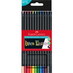 FABERCASTELL BLACK EDITION COLOUR PENCILS ASSORTED PACK 12