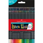 FABERCASTELL BLACK EDITION COLOUR PENCILS ASSORTED PACK 36