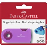 FABERCASTELL SLEEVE TREND BOX PENCIL SHARPENER 2HOLE ASSORTED