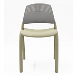RAPIDLINE FLEXI STACKING CHAIR WITH GREY BACKREST 815 X 505 X 550MM GREEN