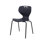SYLEX ROSWELL CHAIR 4LEG 260MM CHARCOAL SEAT BLACK FRAME