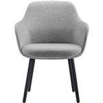 RAPIDLINE ASPEN 4 LEG TUB CHAIR LIGHT GREYBLACK