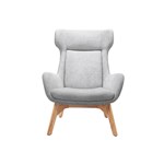 RAPIDLINE CALYPSO WING BACK LOUNGE CHAIR 800MM X 800MM X 1080MM LIGHT GREY