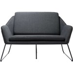 RAPIDLINE CARDINAL TWO SEATER ARM CHAIR CHARCOAL