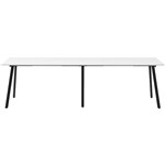 RAPIDLINE ETERNITY HIGH BAR TABLE 3600 X 750MM NATURAL WHITEBLACK
