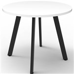 RAPIDLINE ETERNITY ROUND TABLE 900MM NATURAL WHITE  BLACK