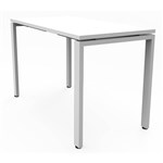 RAPIDLINE DELUXE PROFILE STEEL FRAME TABLE 1200 X 600MM NATURAL WHITEWHITE