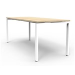 RAPIDLINE DELUXE PROFILE STEEL FRAME TABLE 1500 X 750MM NATURAL OAKWHITE