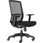 RAPIDLINE KAL TASK CHAIR MEDIUM MESH BACK ARMS BLACK
