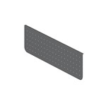 RAPIDLINE ARCH PERFORATED MODESTY PANEL 1000 X 300 X 20MM BLACK