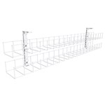 RAPIDLINE DUAL TIER CABLE BASKET ONLY 1250MM WHITE