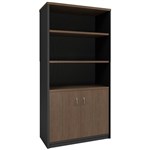 OM PREMIER HALF DOOR CABINET 900 X 450 X 1800MM REGAL WALNUTCHARCOAL
