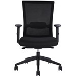 PORTLAND TASK CHAIR MEDIUM MESH BACK ARMS BLACK