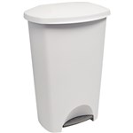 ITALPLAST STEP ON PEDAL WASTE BIN 42 LITRE WHITE