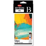JASART BYRON OIL PAINT 12ML ASSORTED PACK 12