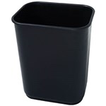 JASTEK PLASTIC WASTE BIN 39 LITRE RECTANGULAR BLACK