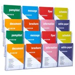 DEFLECTO LITLOC BROCHURE HOLDER WALL DISPLAY 3TIER 16 X A4 CLEAR