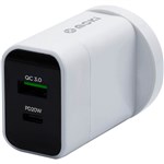 MOKI WALL CHARGER USB TYPEC  QC WHITE