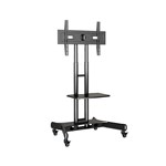 ATDEC ADTVC45 HEIGHT ADJUSTABLE MOBILE TV CART FOR 3265 INCH DISPLAYS BLACK