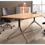 POTENZA BOARDROOM TABLE 2400 X 1200 X 750MM VIRGINIA WALNUT MELAMINE