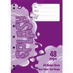 SPLASH BINDER BOOK 8MM RULED 60GSM 48 PAGE A4