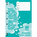 SPLASH BINDER BOOK 8MM RULED 60GSM 64 PAGE A4