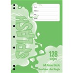 SPLASH BINDER BOOK 8MM RULED 60GSM 128 PAGE A4