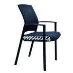 ORANGE DUST DARWIN VISITOR CHAIR 505 X 450 X 875MM COCKATOO BLACK