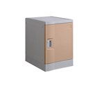 STEELCO ABS PLASTIC LOCKER 1 DOOR QUARTER HEIGHT 545 X 380 X 500MM