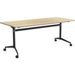 OLG UNI FLIP TABLE BLACK FRAME 1600 X 750MM NEW OAK RAVINE