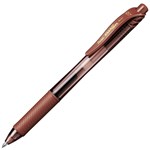 PENTEL BL107 ENERGEL X RETRACTABLE GEL INK PEN 07MM BROWN BOX 12